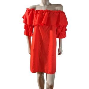 Signature I Studio Off Shoulder Shirt Dress Sz Xl